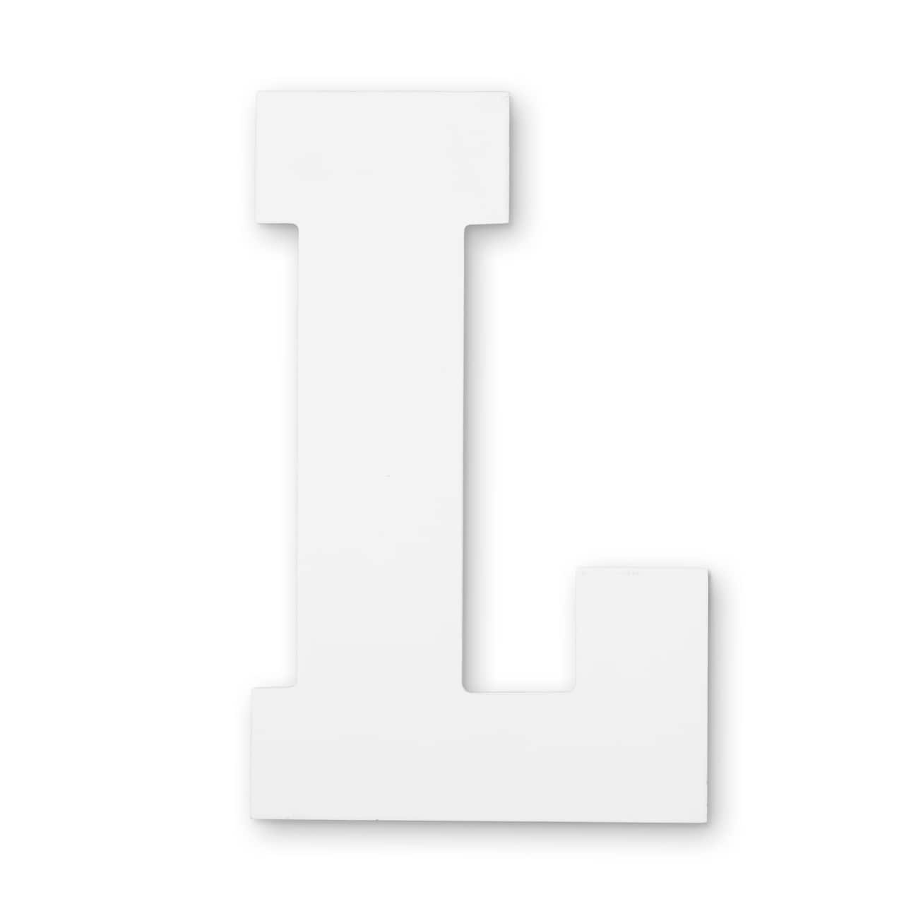 13" White MDF Uppercase Letter by Make Market®